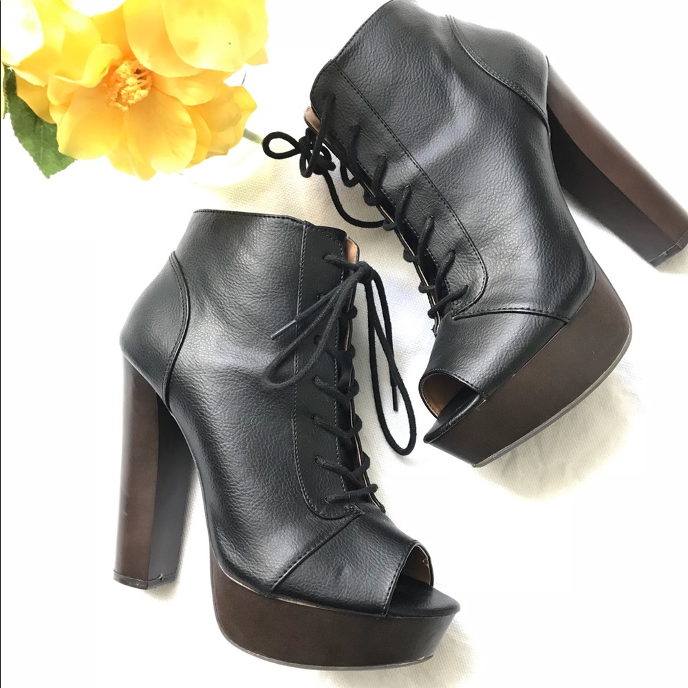 Charlotte Russe Open Toe Heals